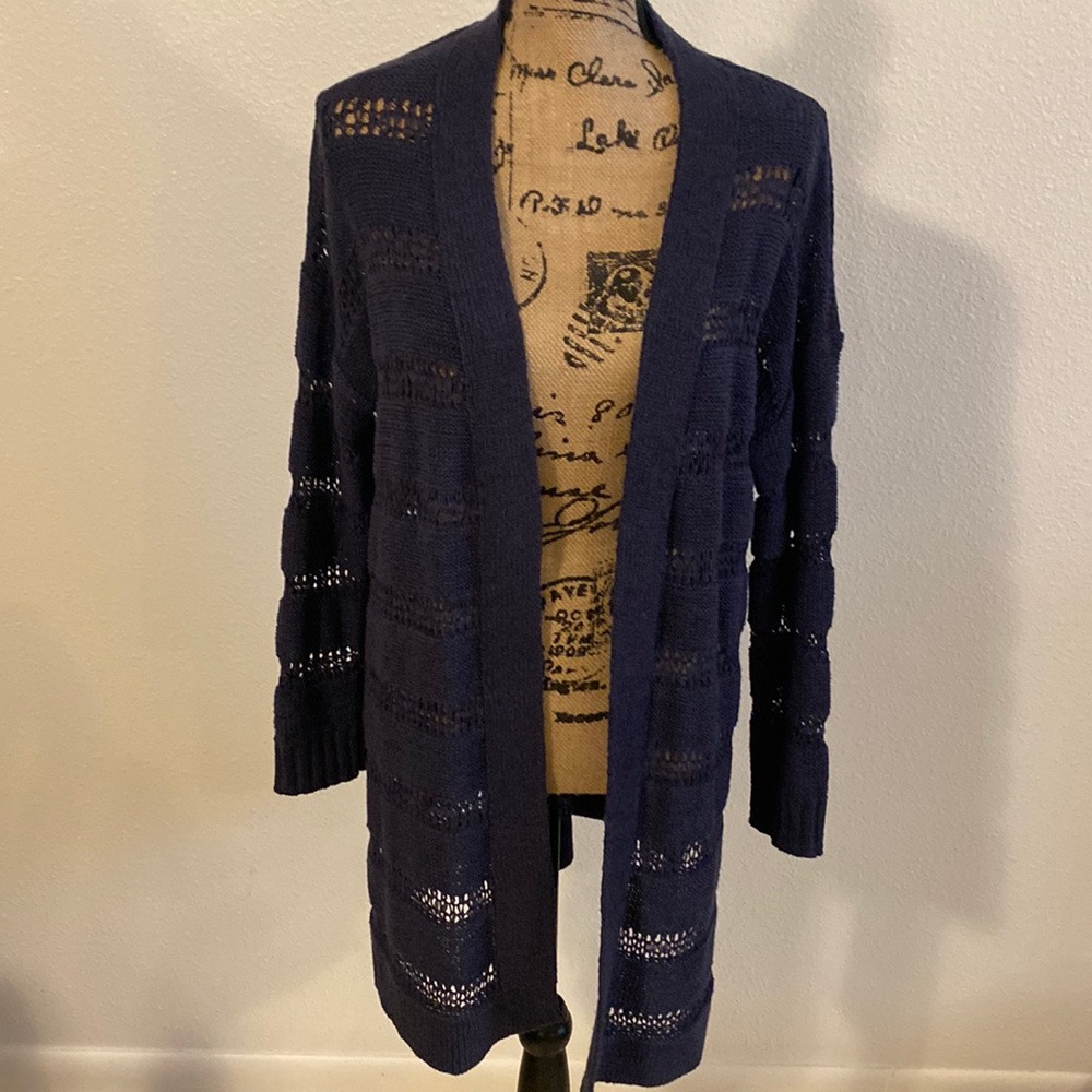 Navy blue light weight cardigan